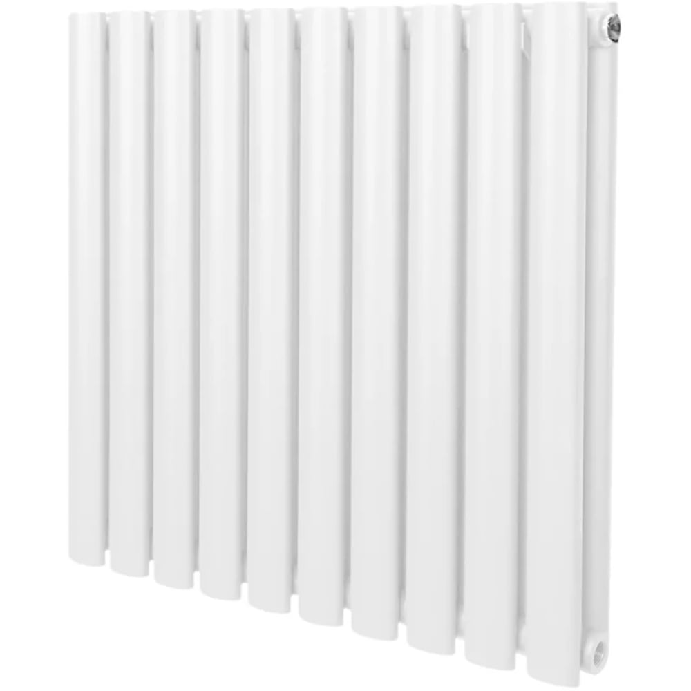 Monster Shop 2648BTU White Oval Column Radiator 600 x 600mm Image 3