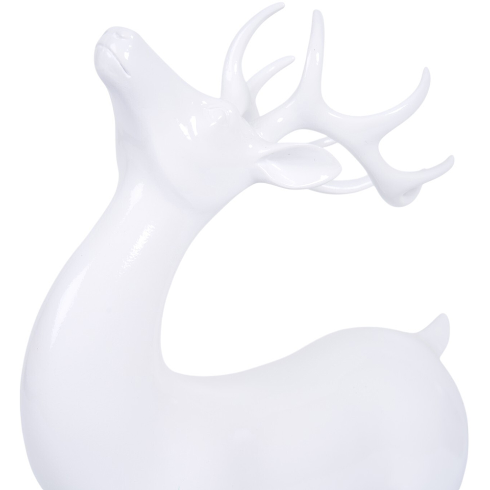 Elegant Stag Standing DecorationWhite Image 3