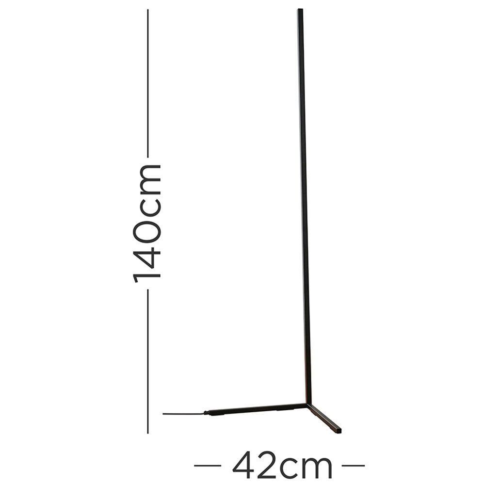 ValueLights Triton Black LED Floor Lamp Image 5
