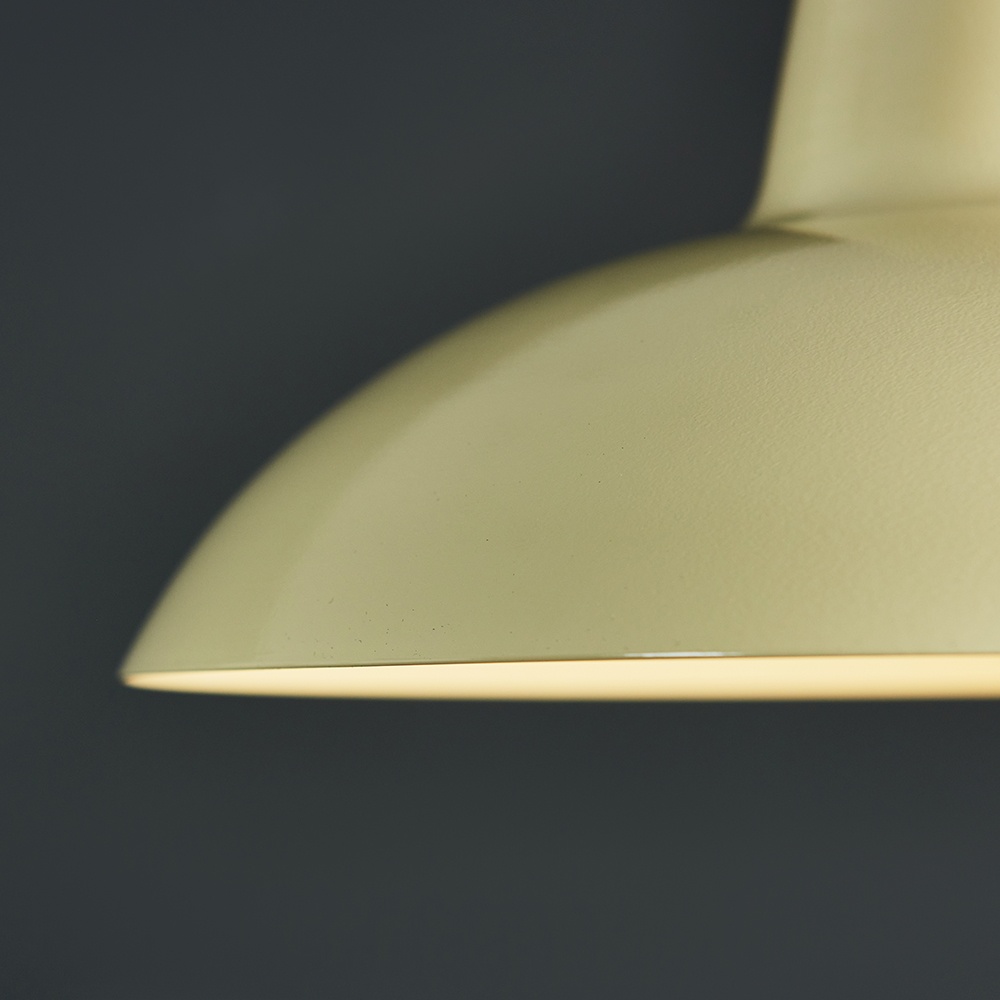 ValueLights Civic Cream Retro Pendant Light Shade Image 5