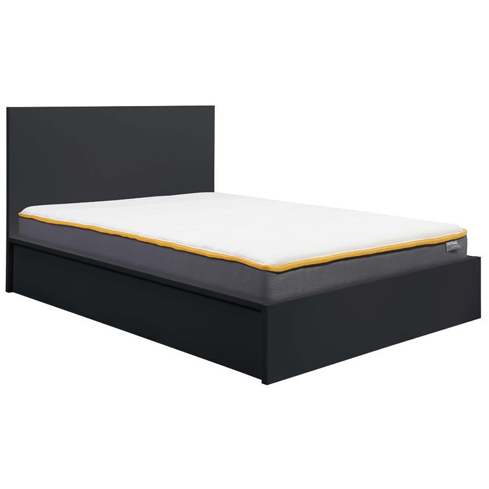 Oslo Double Black Ottoman Bed Image 5