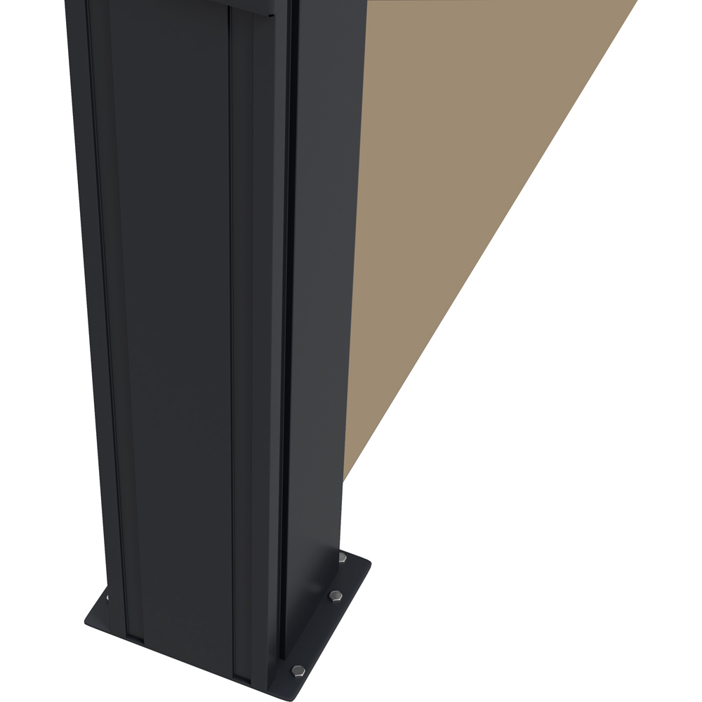 Outsunny Khaki Retractable Side Awning 4 x 1.6m Image 3