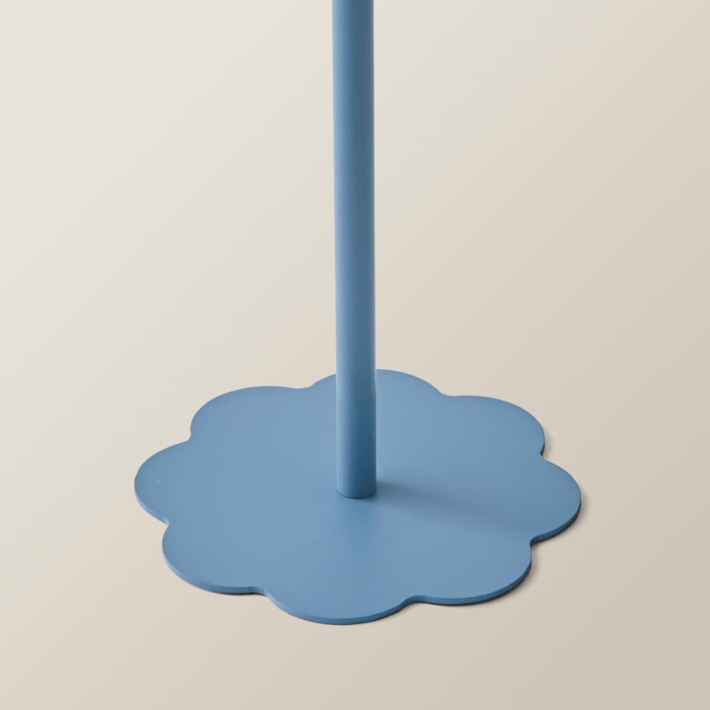 ValueLights Hattie Blue Scallop Rechargeable Table Lamp Image 5