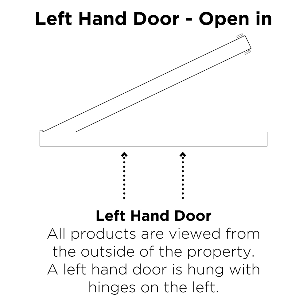 Crystal-Direct Muirfield Solid Black GRP Left Hand Open Front Door 2090 x 890mm Image 3