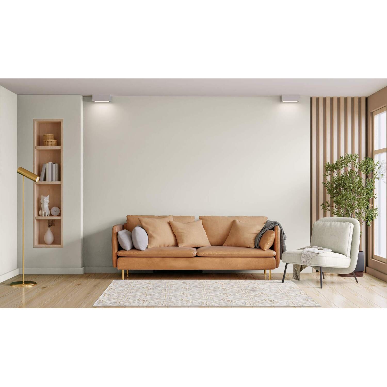 Samba Geo Rug - Grey / 120cm Image 3