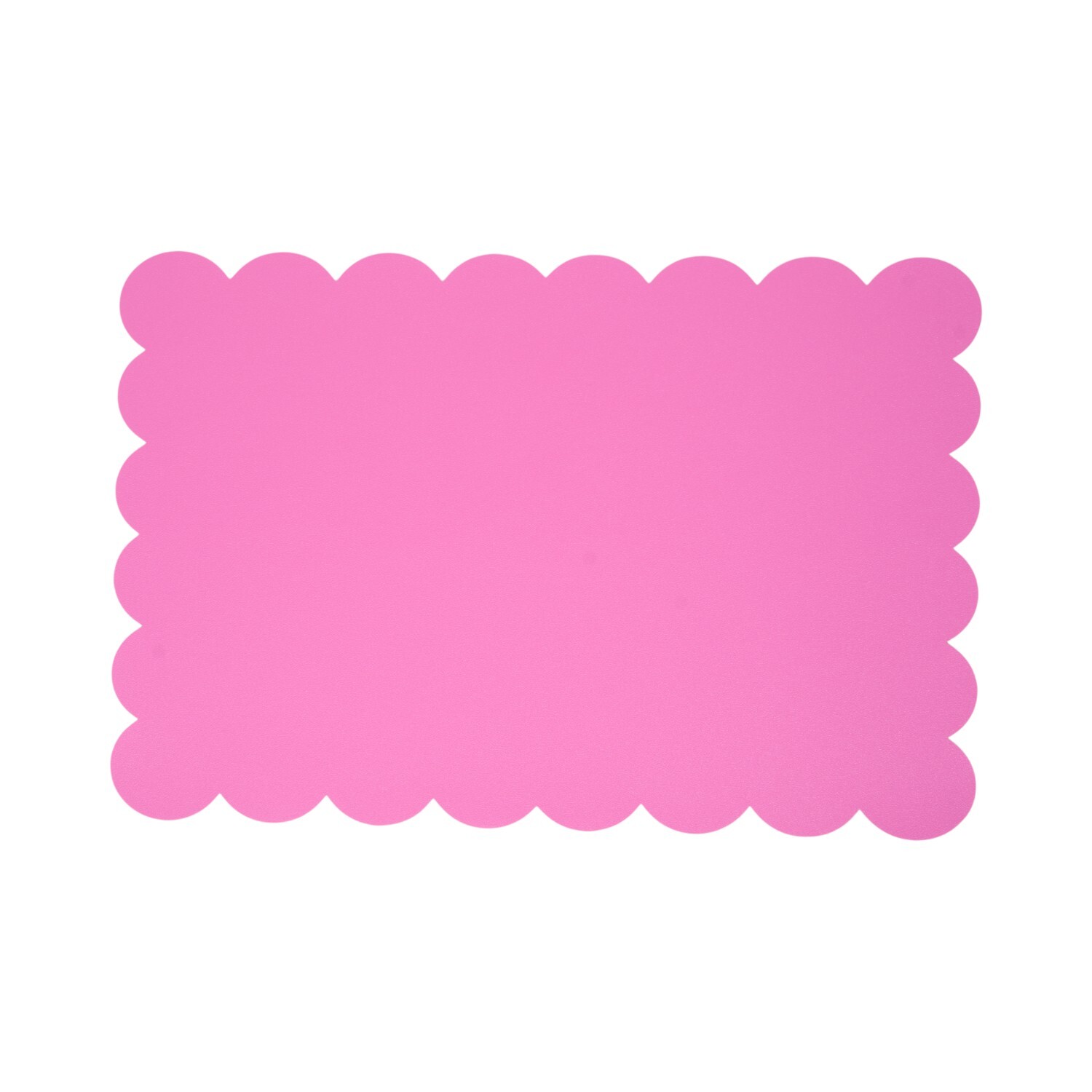 Pack of 4 Scalloped Edge Placemats Pink Image 3