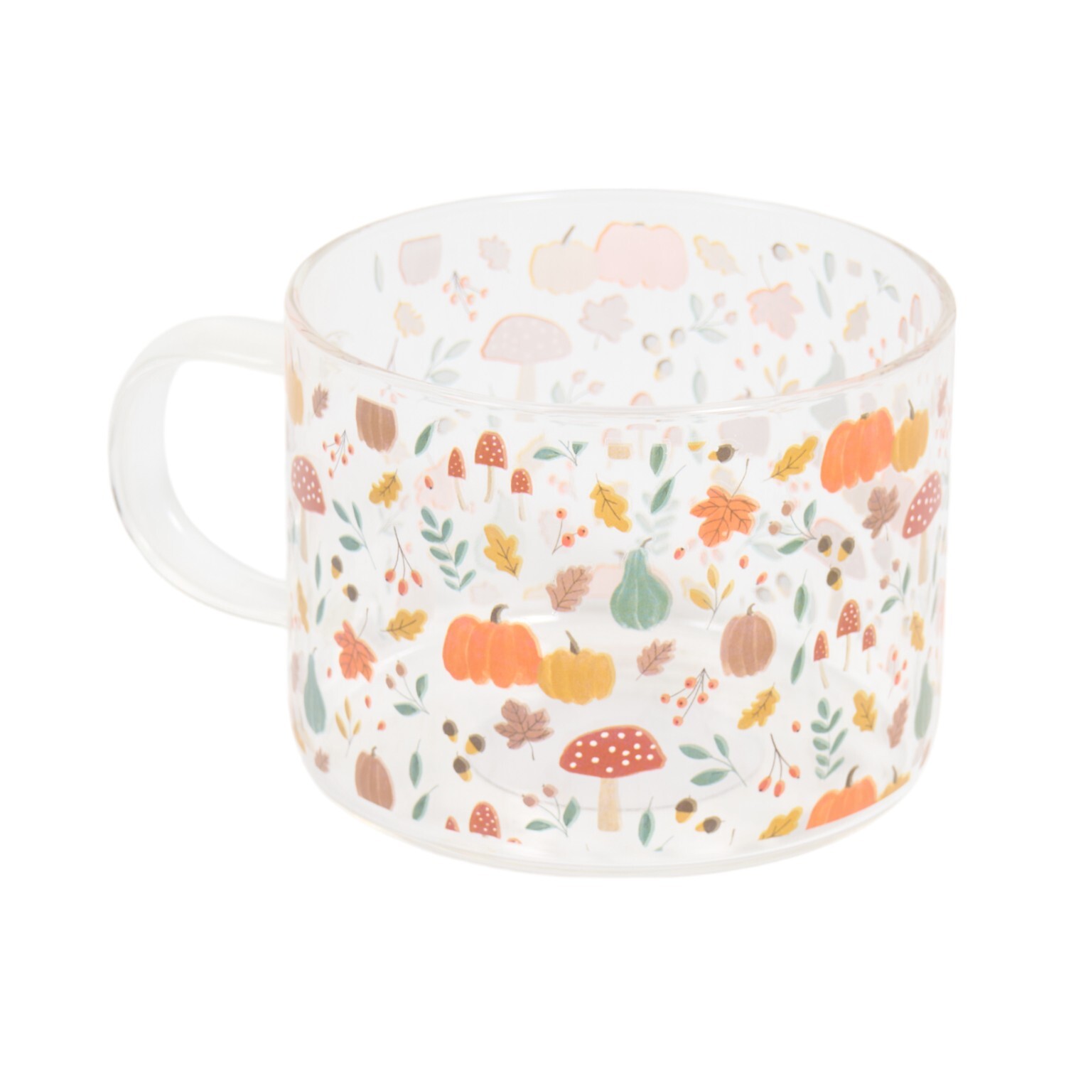 Autumn Borosilicate Glass Mug Clear Image 4