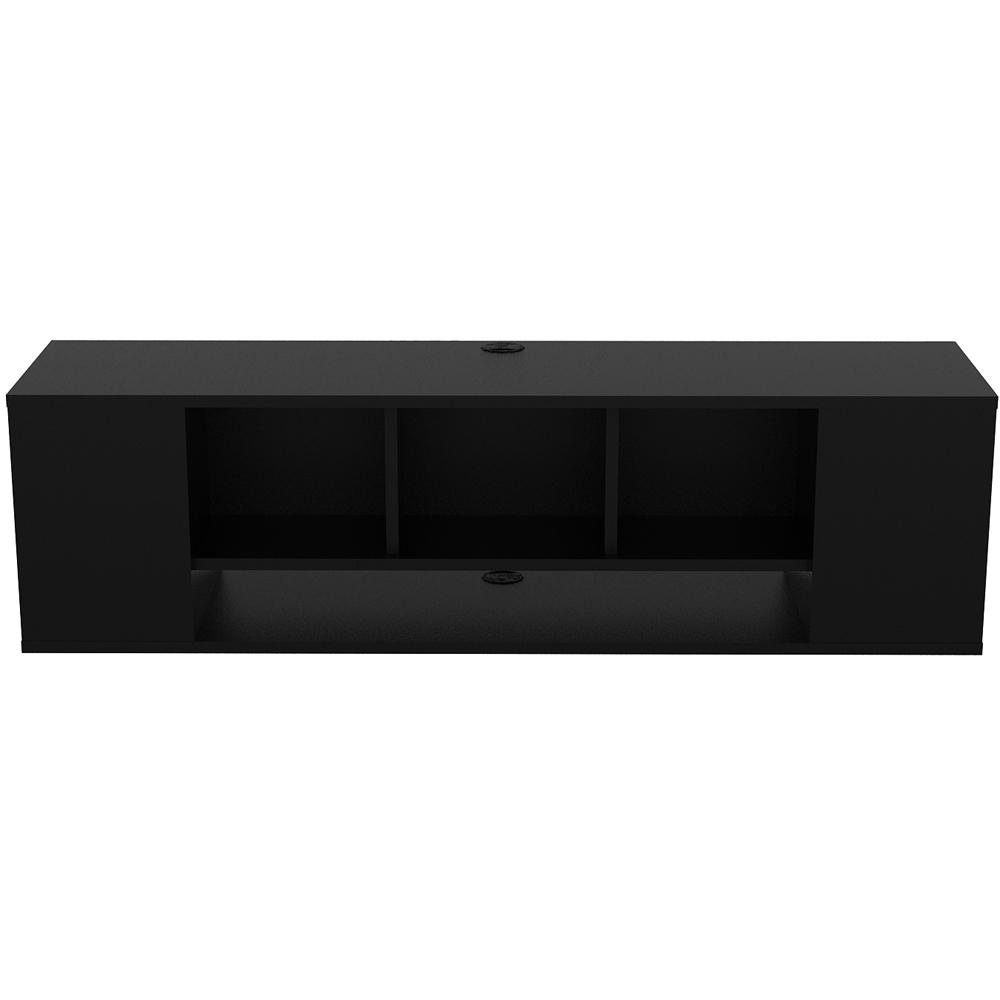 Decorotika Paldi 6 Shelf Black Floating TV Unit Image 4