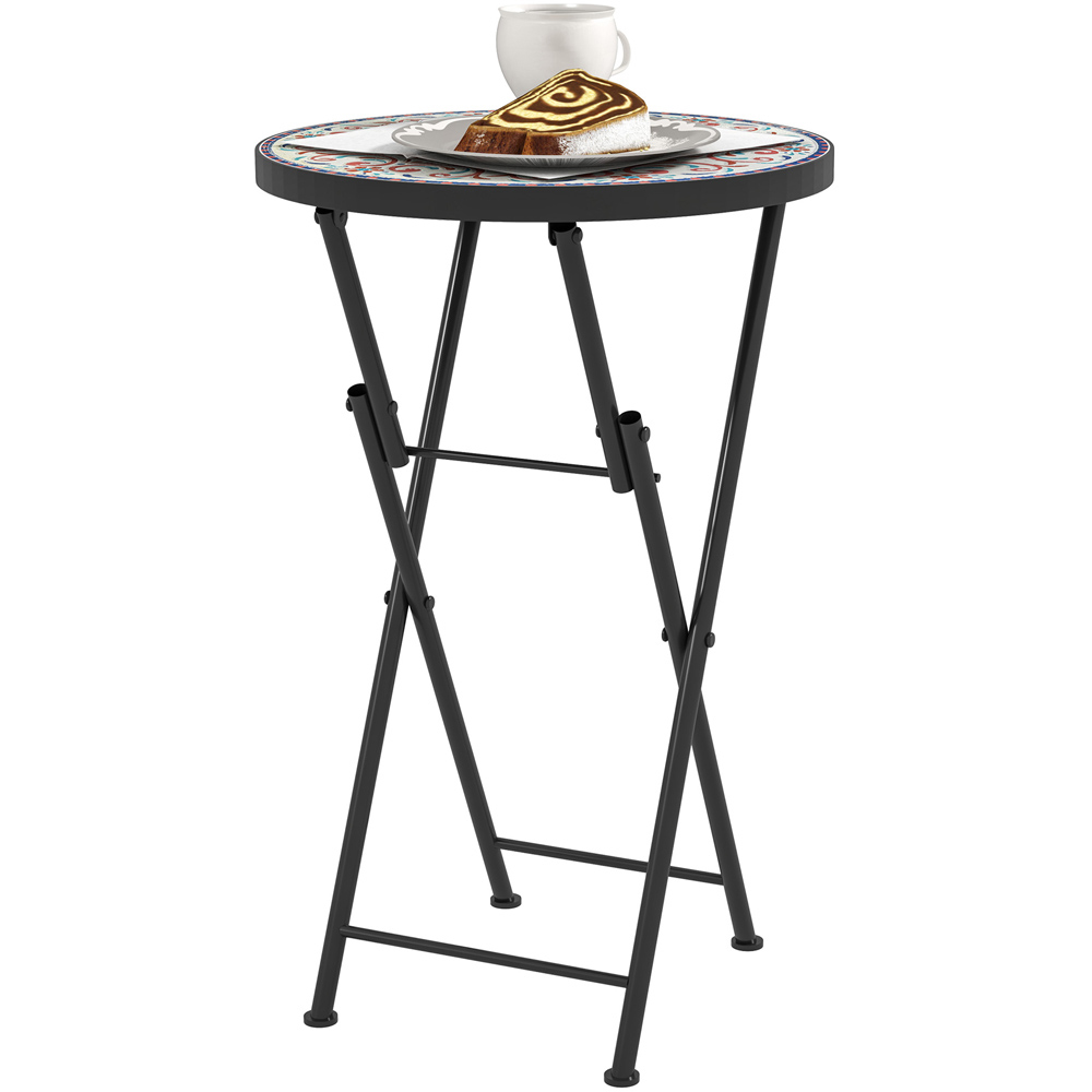 Outsunny Multicolour Mosaic Garden Coffee Table Image 2