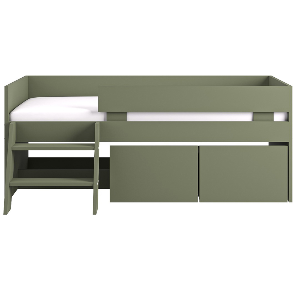 Flair Logan Single Green 2 Drawer Low Sleeper Image 3