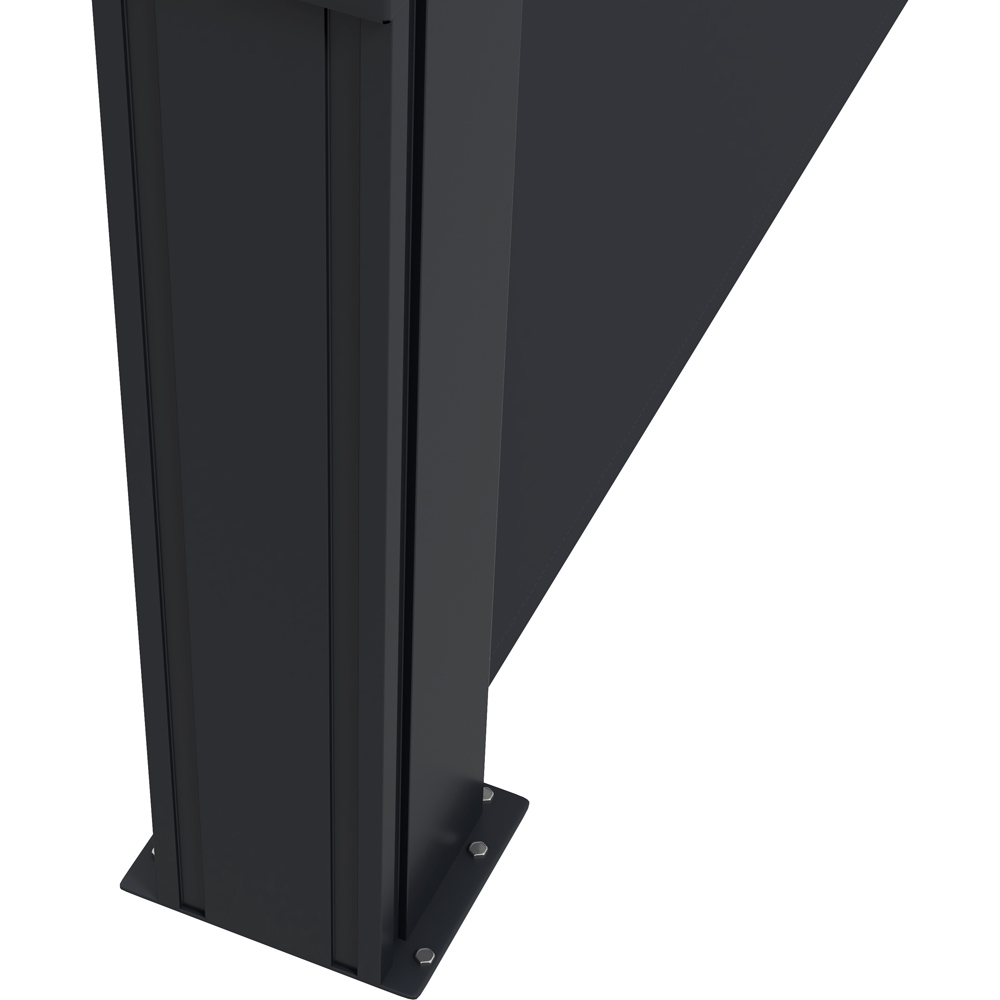 Outsunny Black Retractable Side Awning 4 x 1.6m Image 3