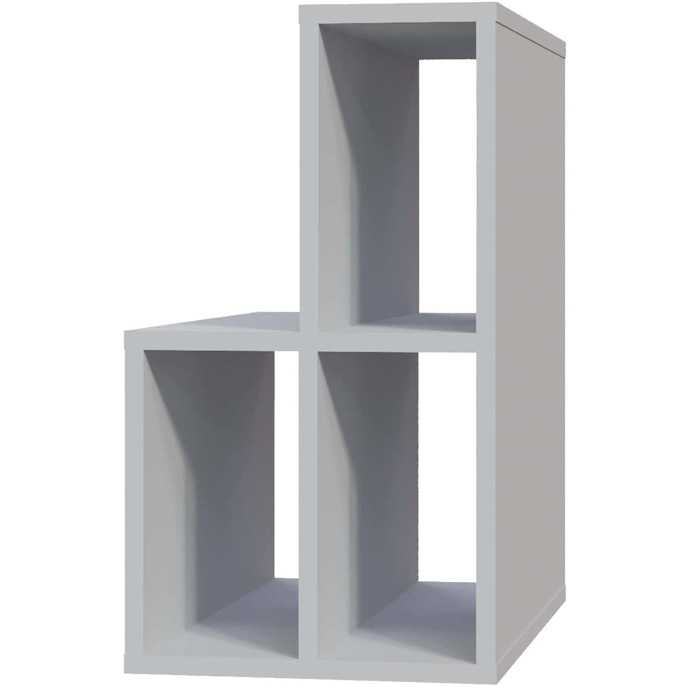 Decorotika Lemont 4 Shelf White Side Table Image 2