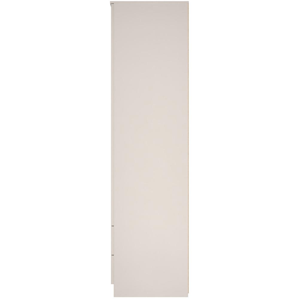 Crowndale Milan 2 Door 2 Drawer Kashmir Gloss and Kashmir Tall Wardrobe Ready Assembled Image 8