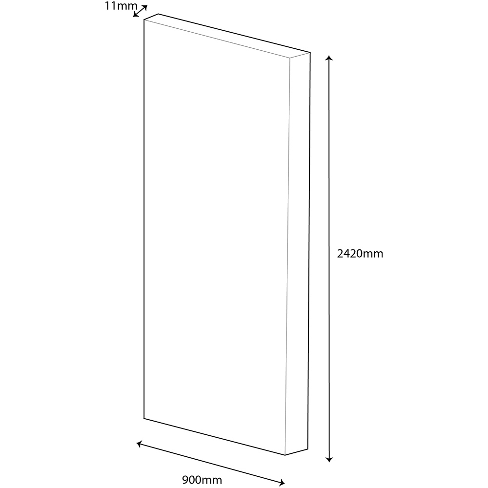 Wetwall Mermaid Concrete Collection Beige Eiger Plywood Shower Panel 2420 x 900mm Image 5