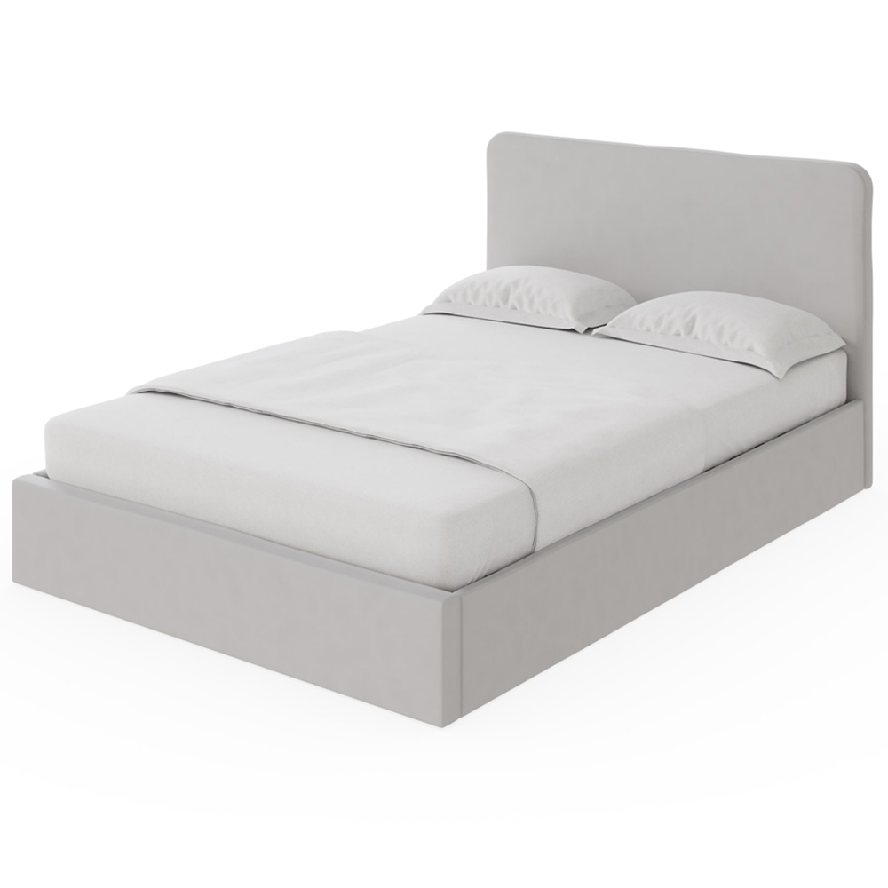 GFW Chiswick Small Double Soft Grey Ottoman Bed Image 4