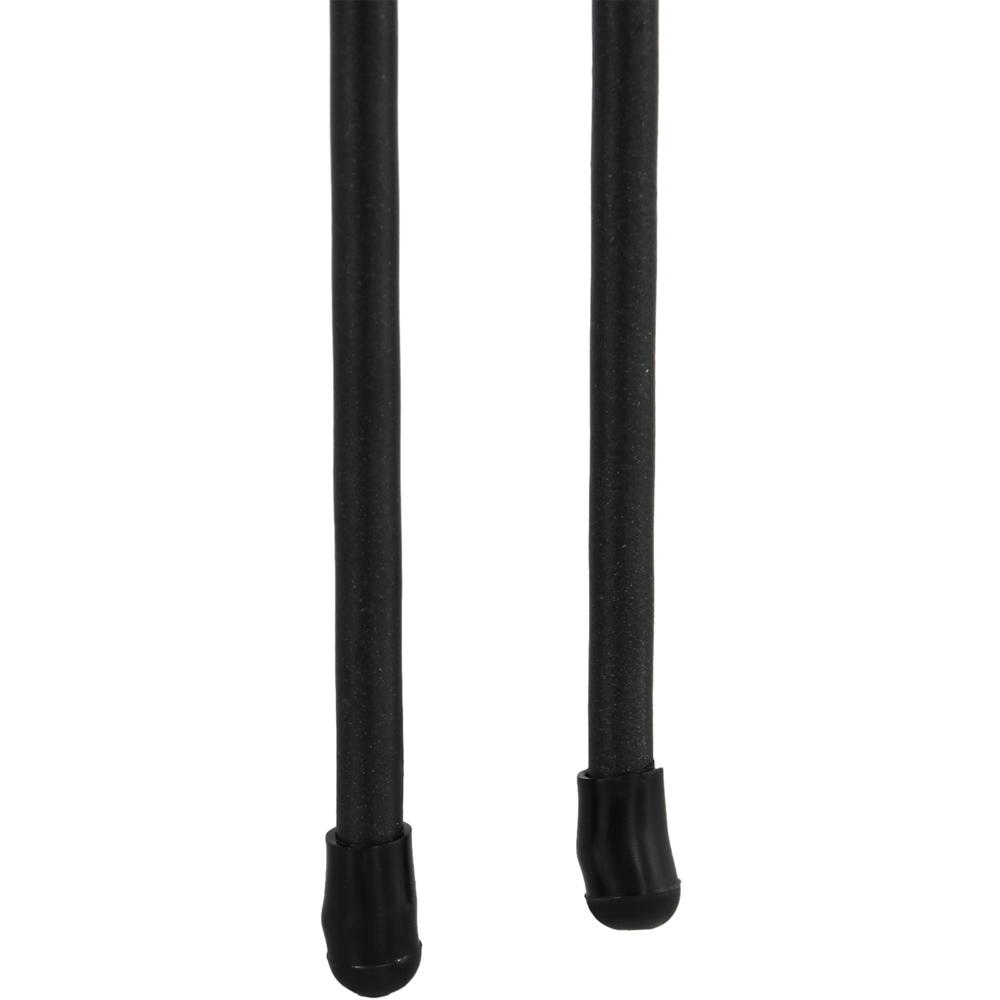 Outsunny Black Metal 2 x 2ft 6 Pack Decorative Garden Fence Panel Image 3