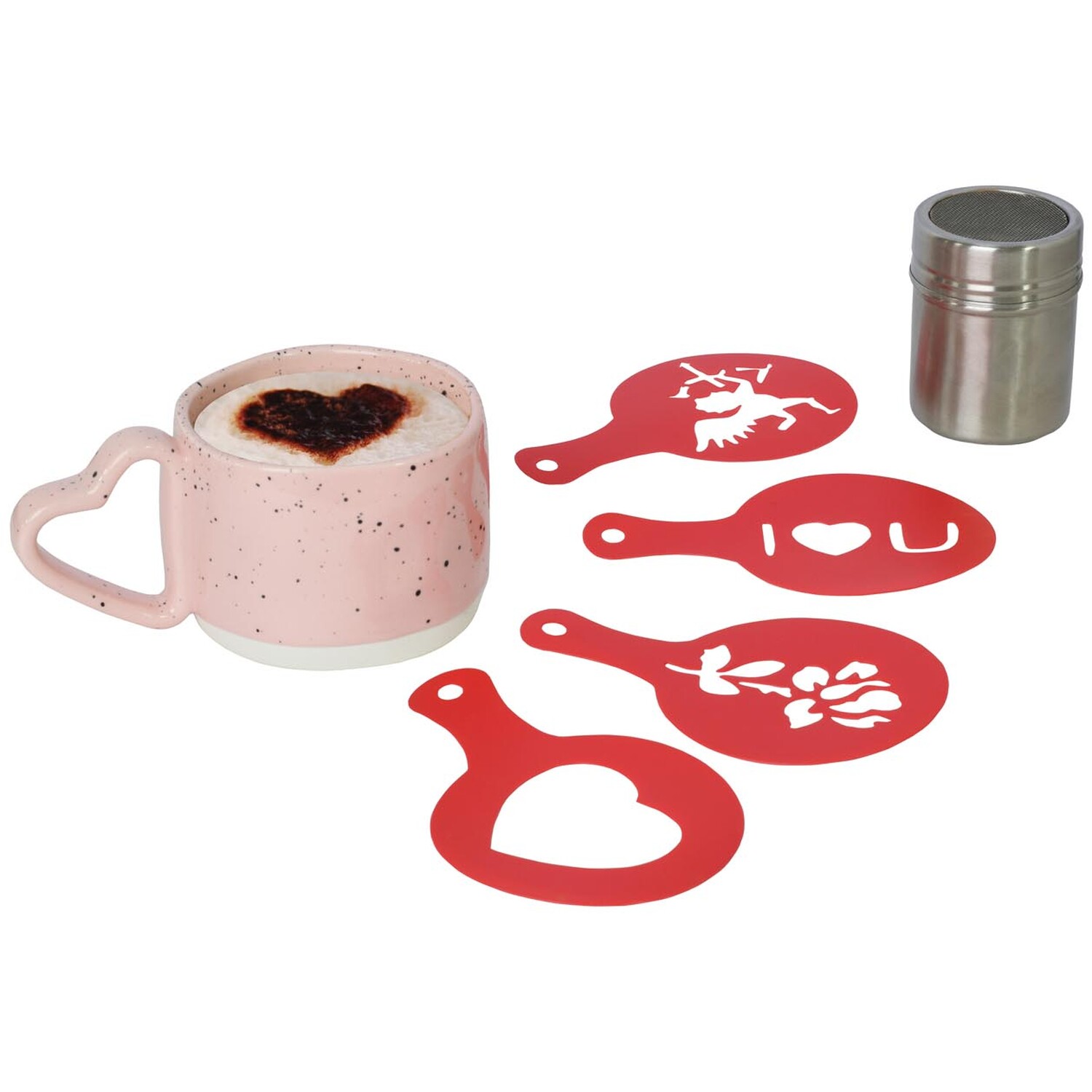 Pink Coffee Latte Art Set Image 2