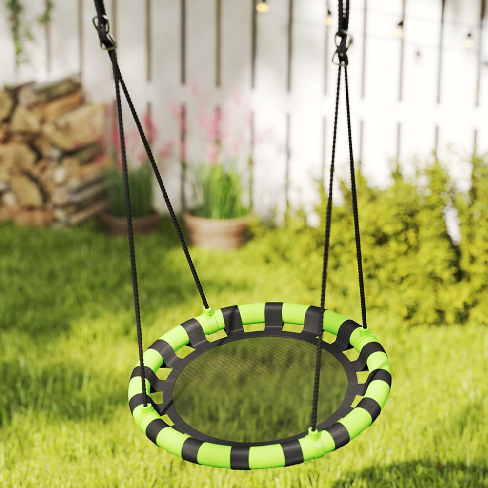 AIYAPLAY Kids Black Nest Swing Set 60cm Image 2