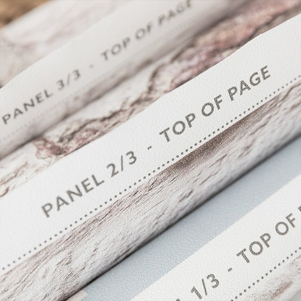 Grandeco Painted Flowers Burgundy 3 Lane Wall Mural Image 3