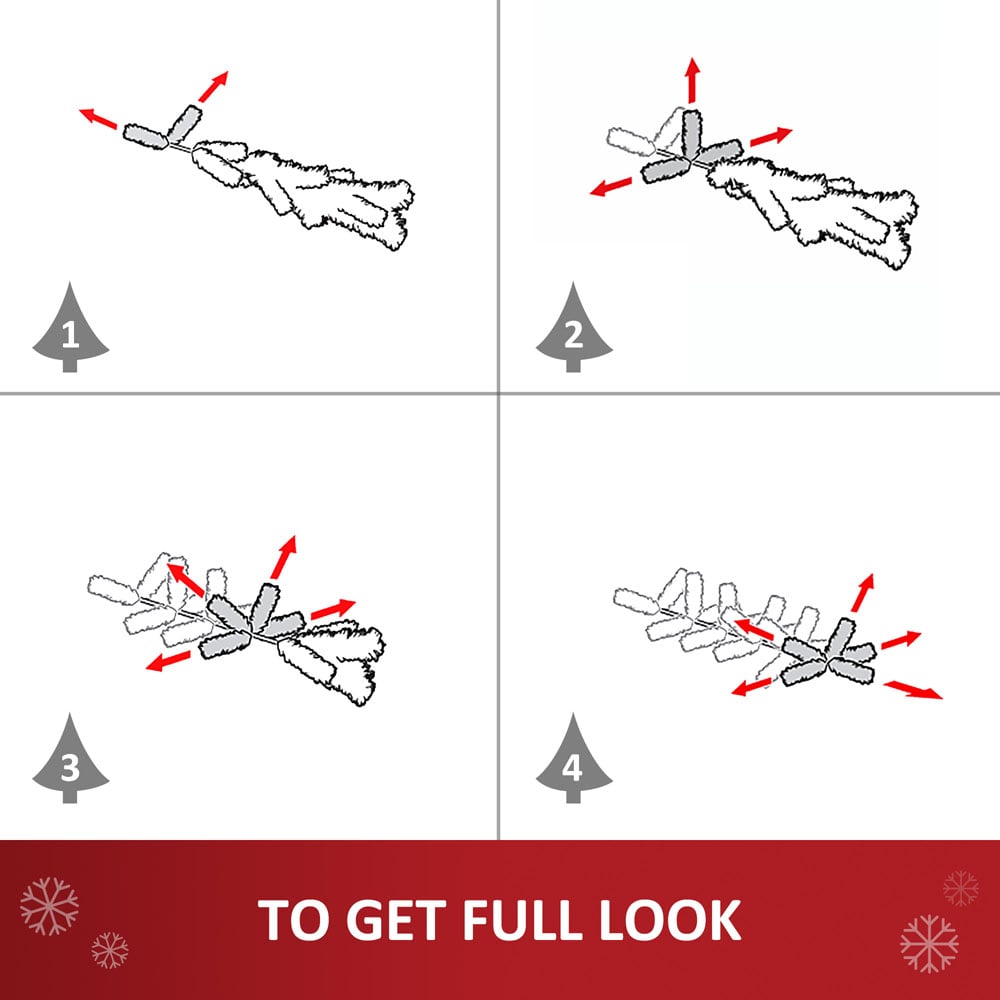 Everglow Fiber Optic LED Green Artificial Christmas Tree 5ft Image 6