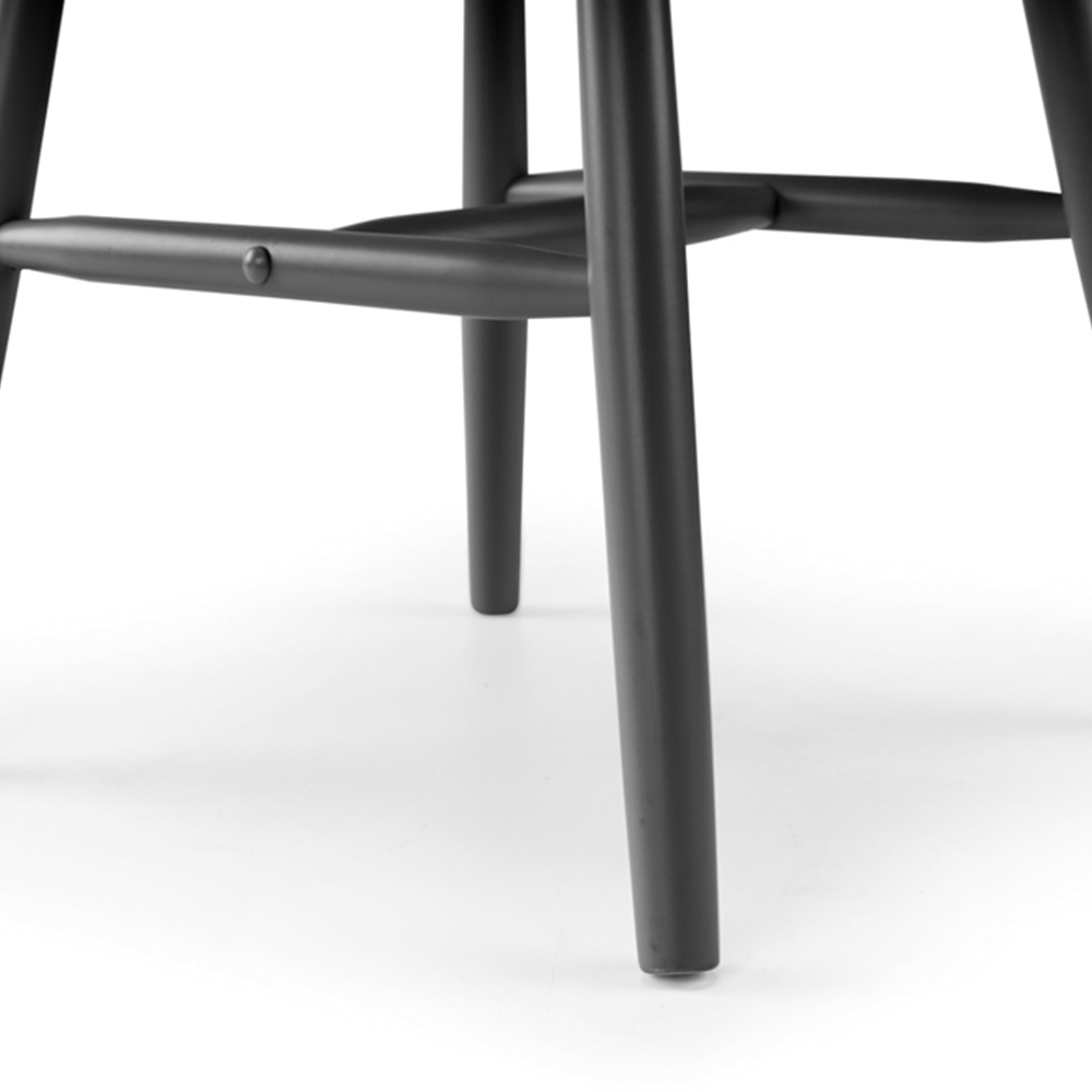 Julian Bowen Alassio Set of 2 Black Dining Chair Image 6