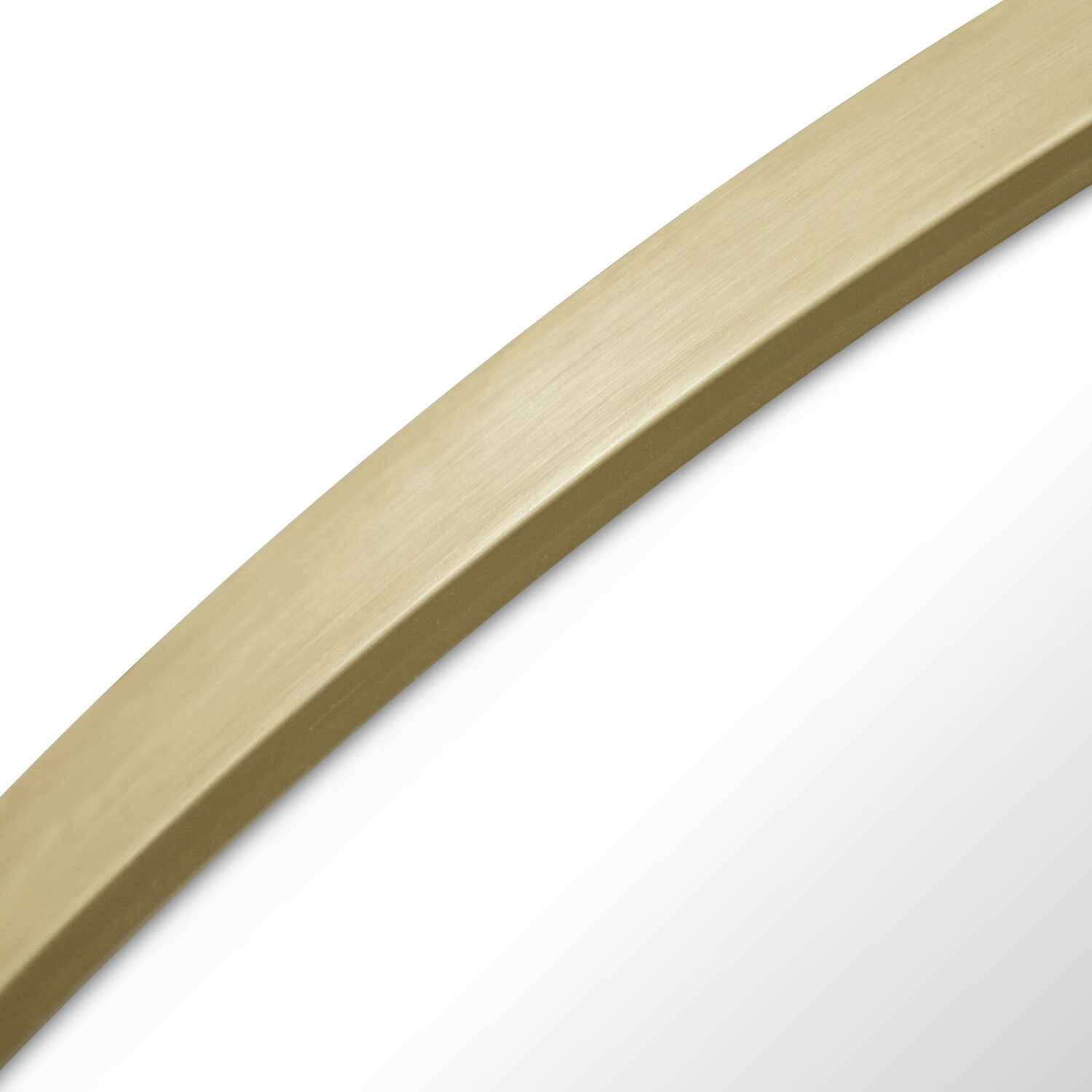 Round Metal Mirror Gold 76cm Image 4