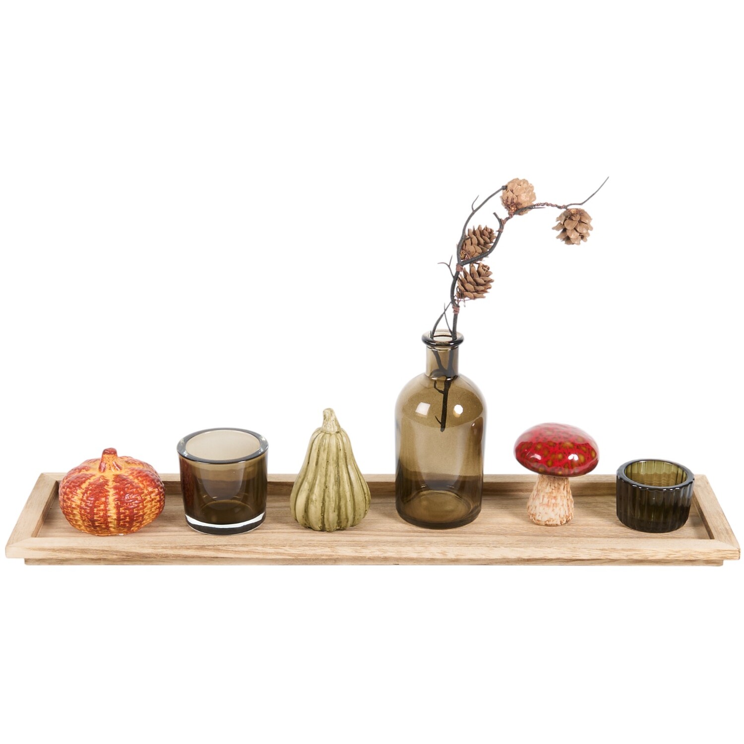 Autumn Candle Tray Multicolour Image 2