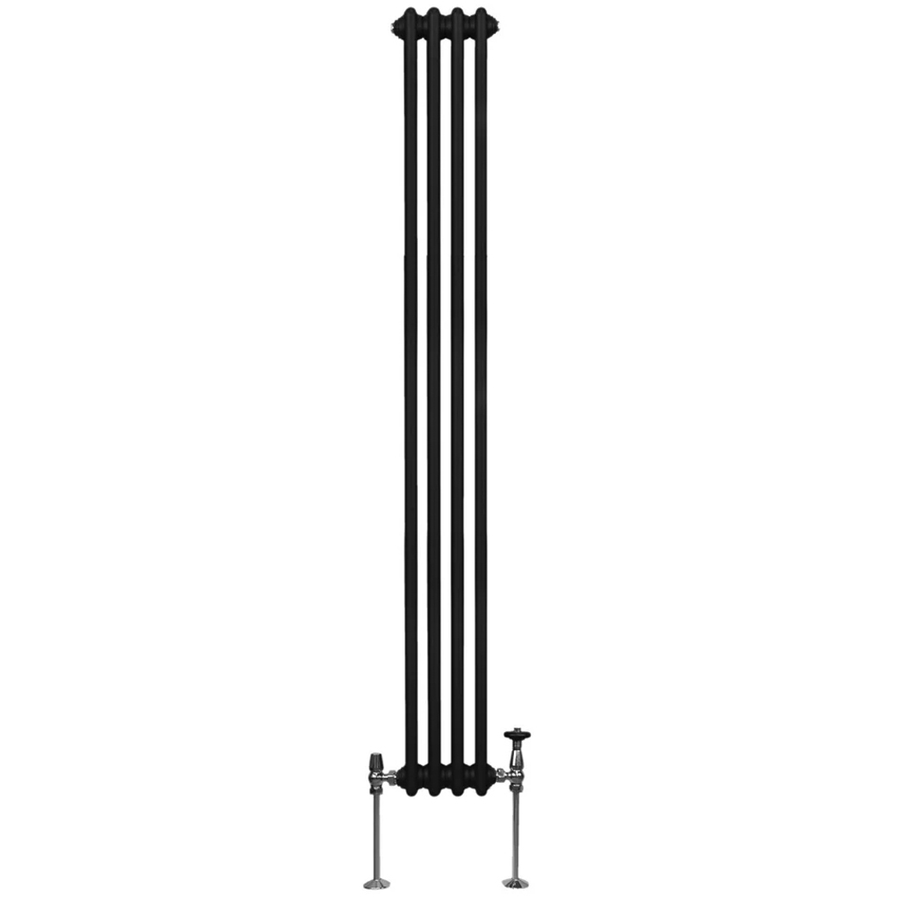Monster Shop 2639 BTU Black Traditional 3 Column Radiator 1800 x 202mm Image 3