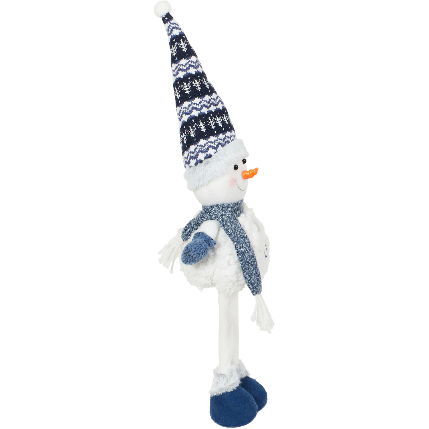 Navy Standing Snowman  - Blue Image 2