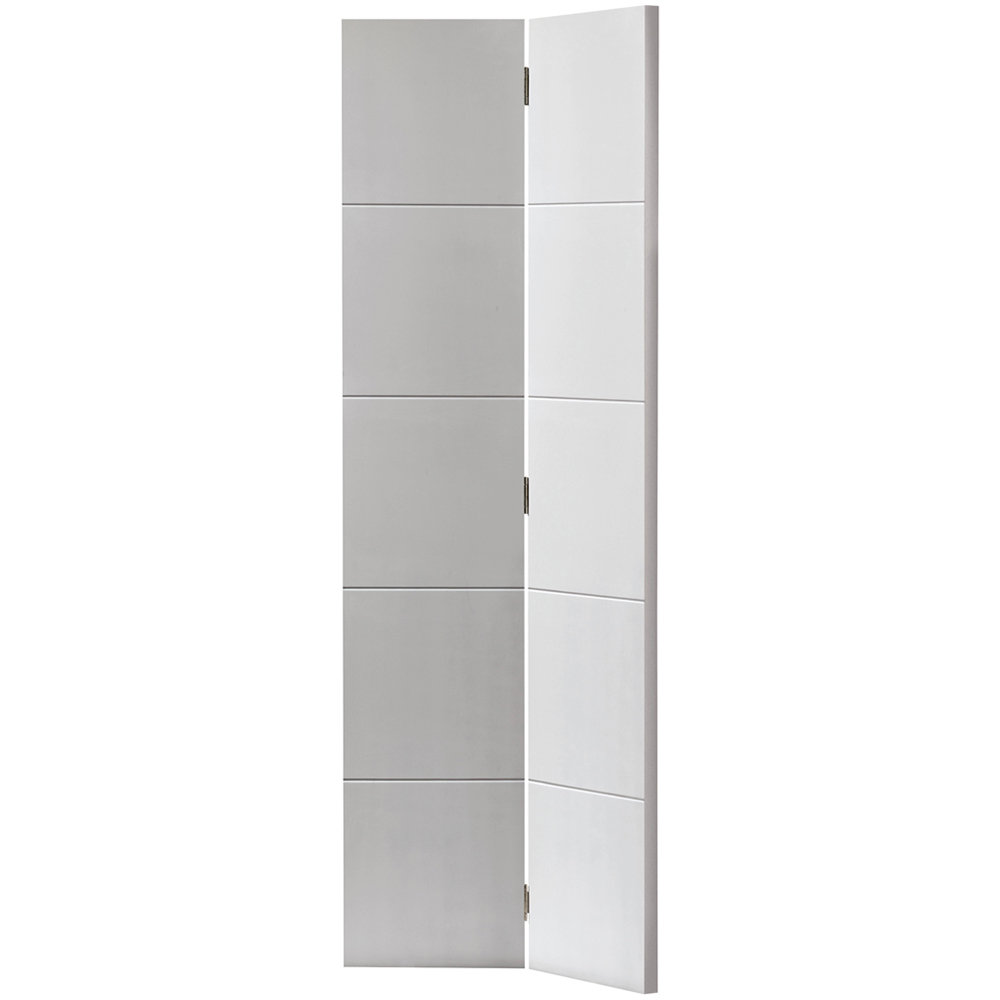JB Kind Adelphi Contemporary White Bi-Fold Internal Door 1981 x 762mm Image 1