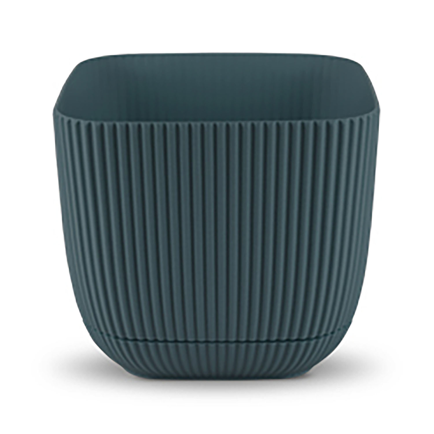 Coral Square Plant Pot - Navy / 8.2cm Image