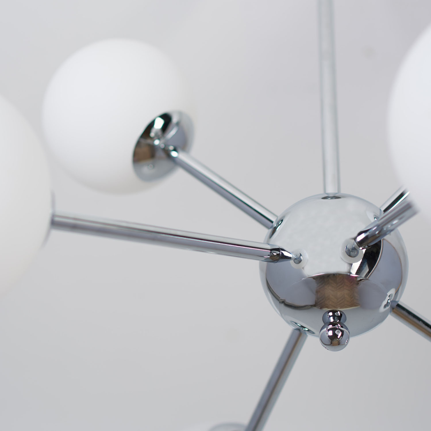 Astrid Silver 6 Light Ceiling Fitting Image 4