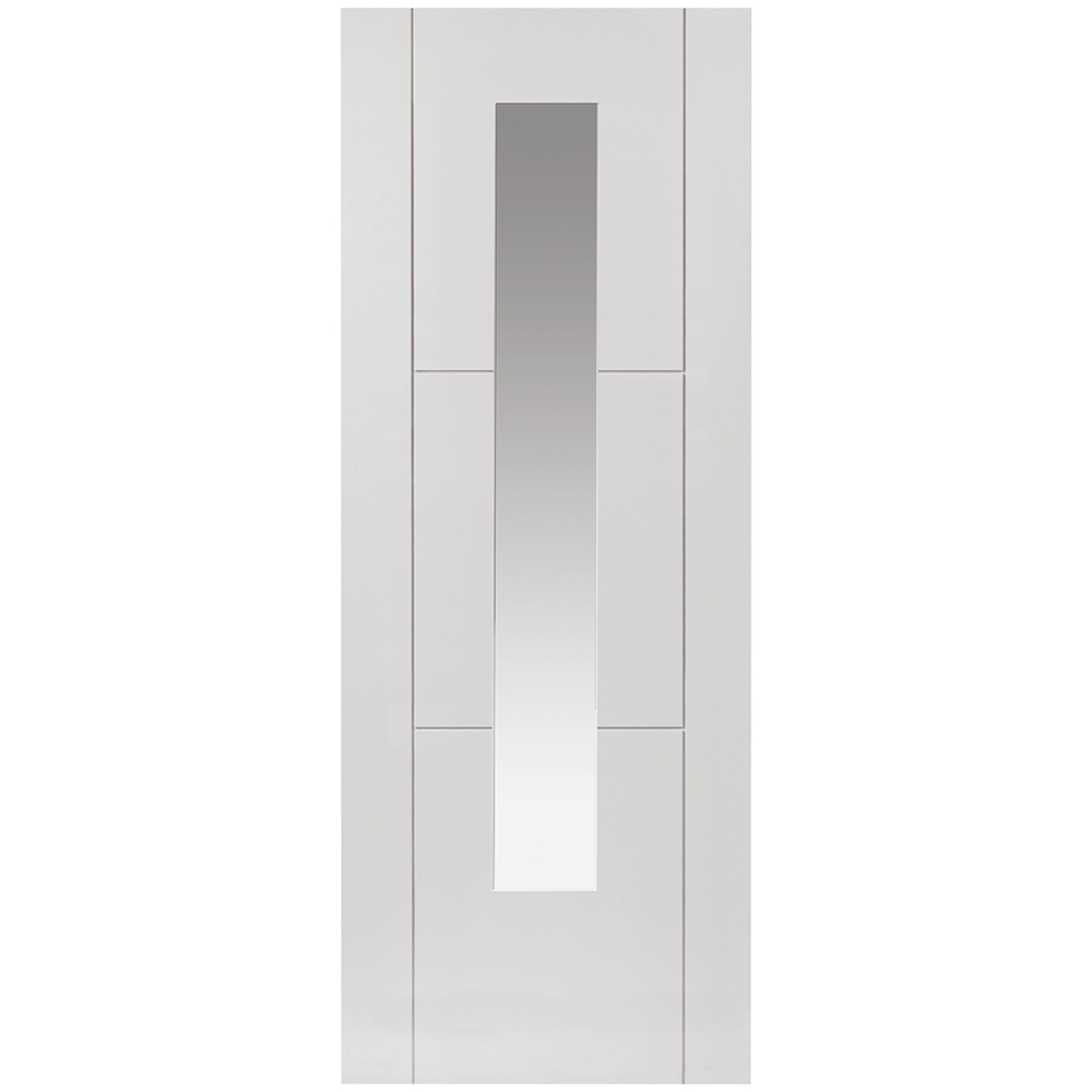 JB Kind Mistral Contemporary White Glazed Internal Door 2040 x 726mm Image 1