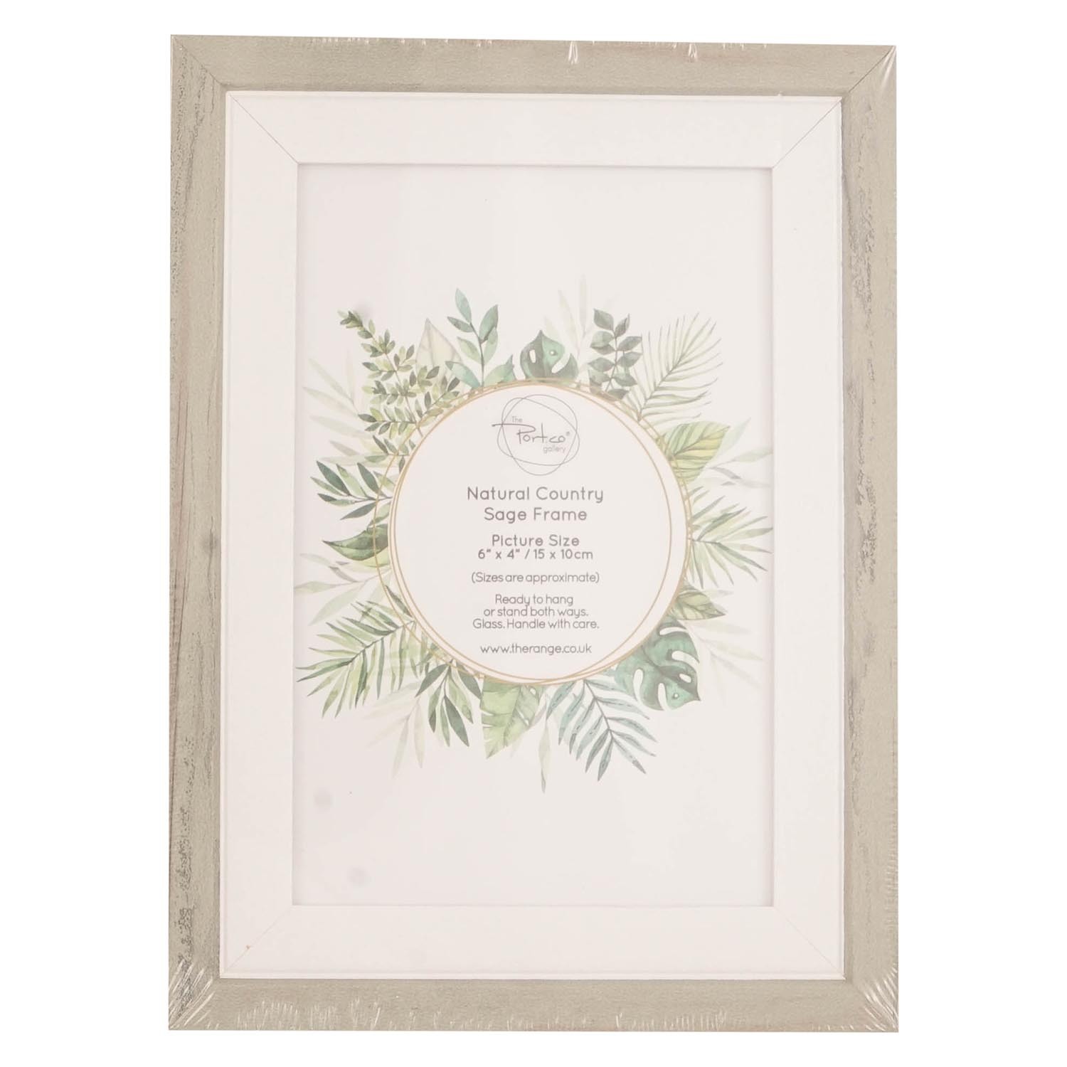 The Port. Co Gallery Natural Country Sage Frame 6 x 4 inch Image