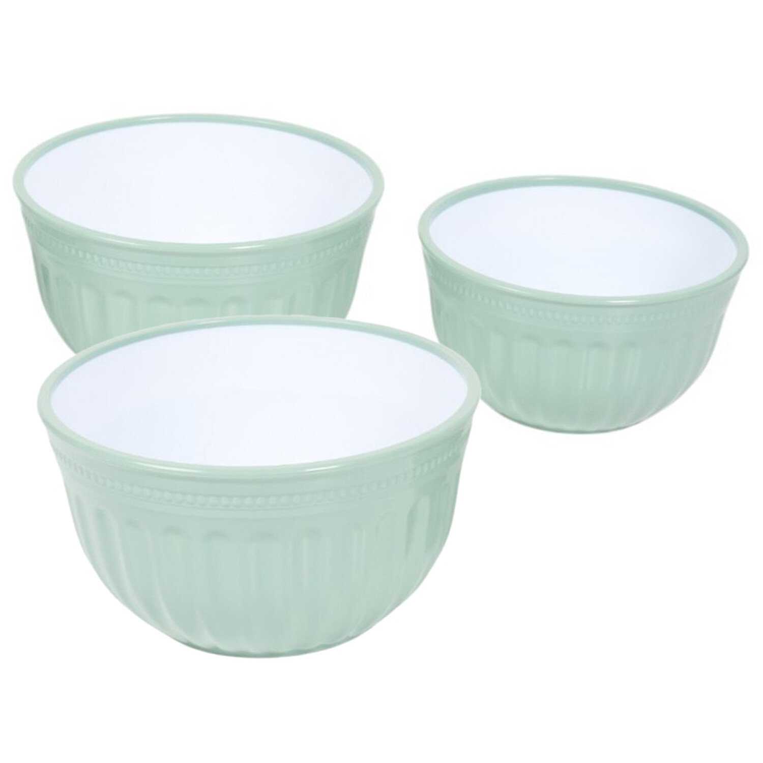 Set of 3 My Kitchen Salad Bowls Soft Cyan Image 6