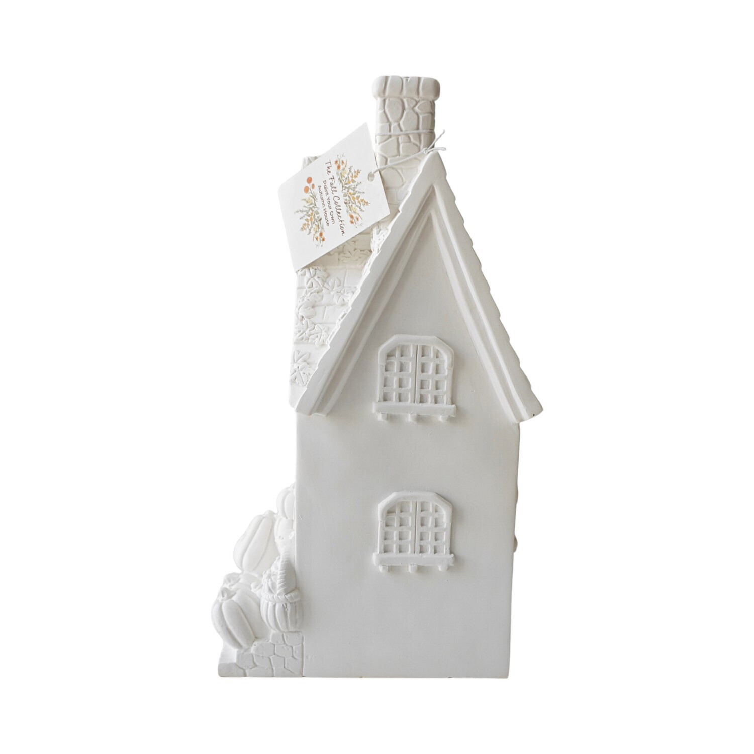 Paint Your Own Ceramic Autumn House Decoration White Image 5