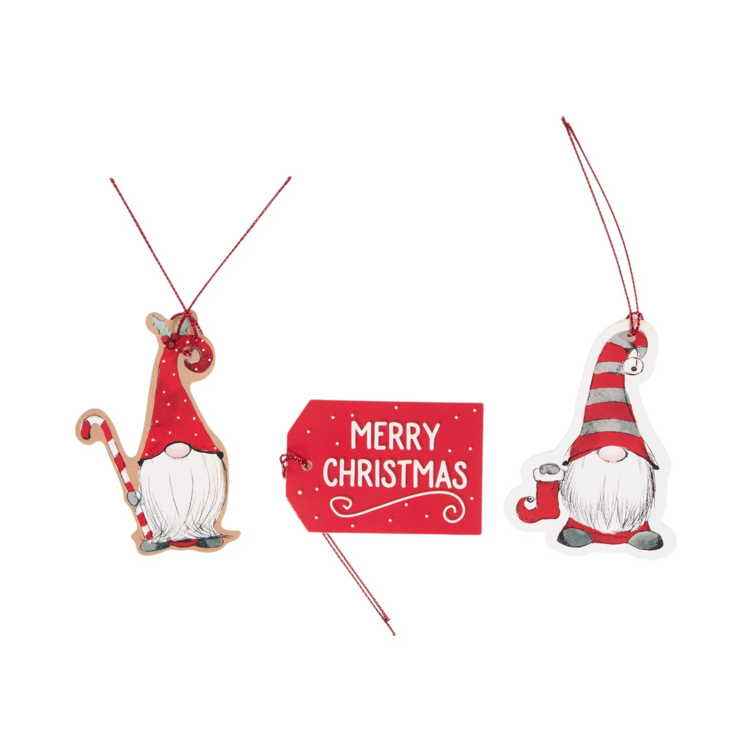 Pack of 12 Gonk Gift Tags Red Image 2