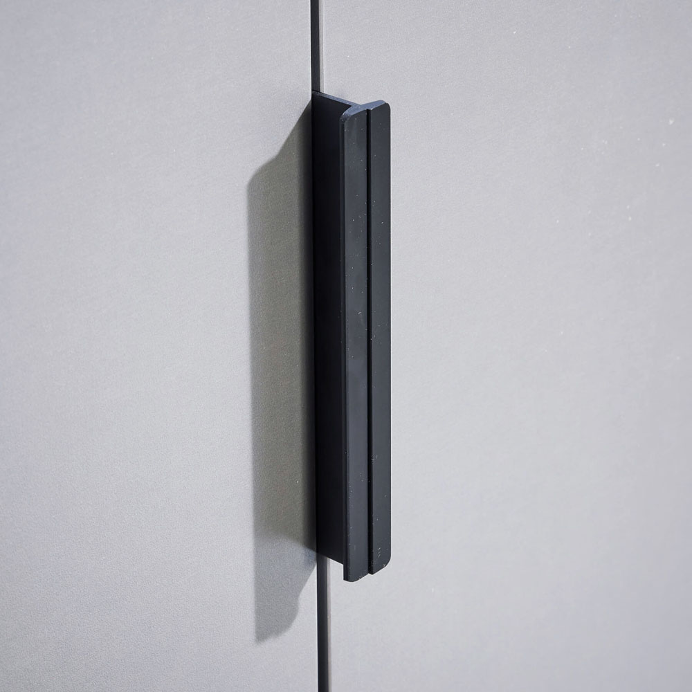 Home Source Phoenix 2 Door 3 Drawer Grey Wardrobe Image 8