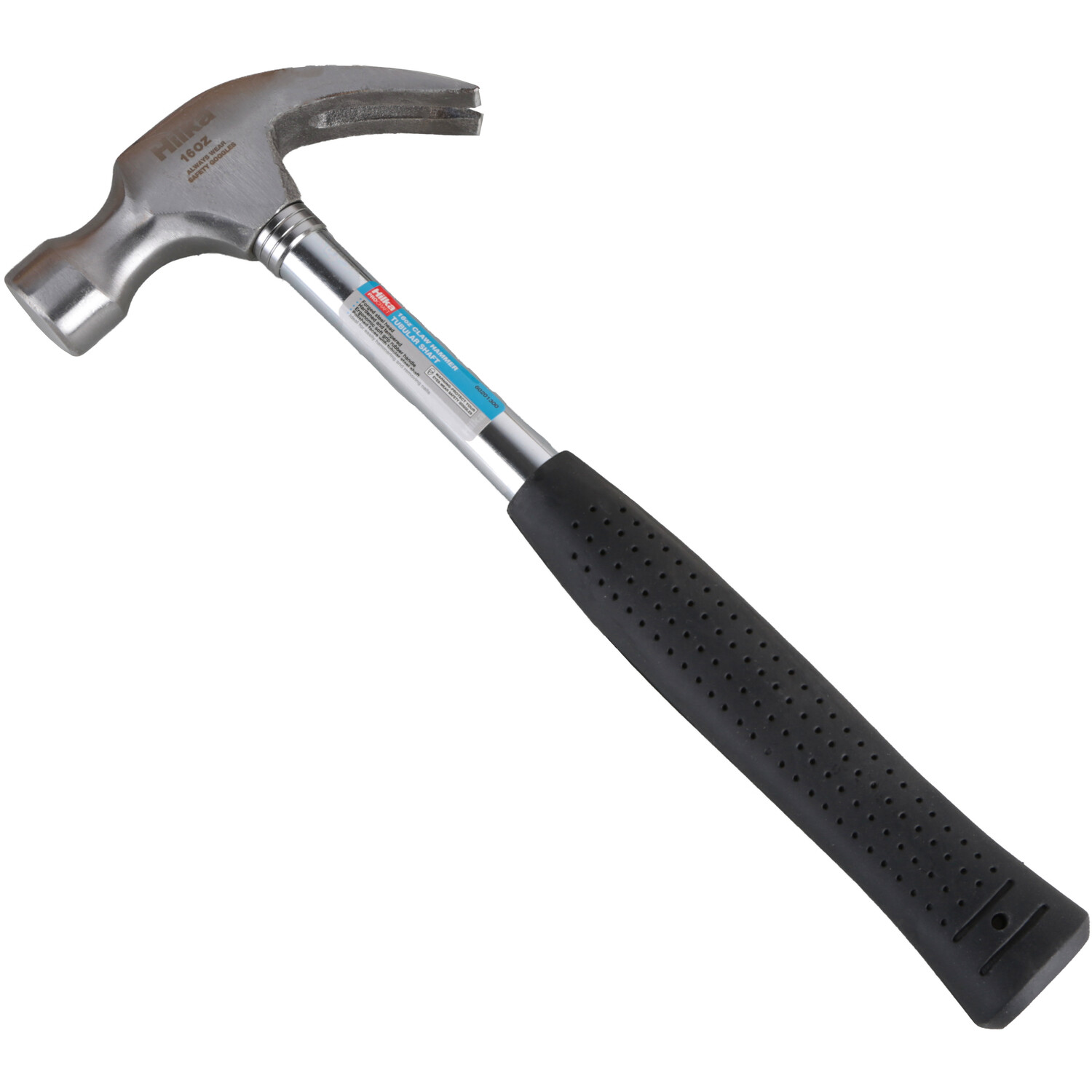 Hilka Tubular Shaft Claw Hammer Black and Silver Image