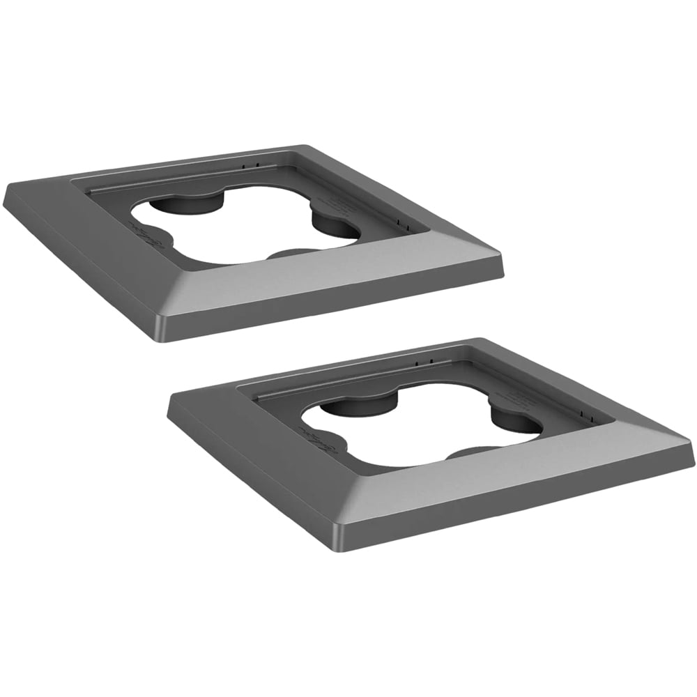 Lechuza Coaster for Cubico 30 Charcoal 2 Pack Image 1