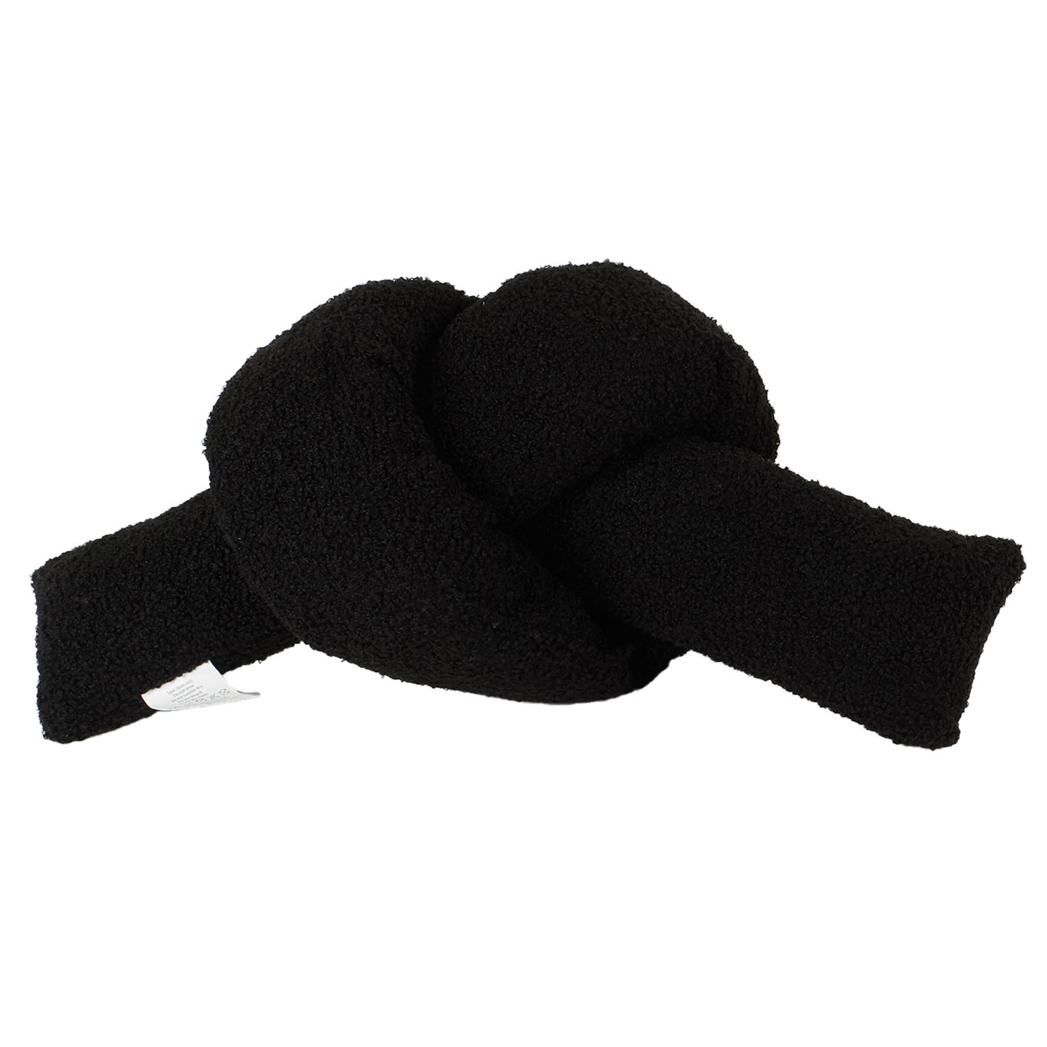 Knot Tie Cushion  - Black Image 2