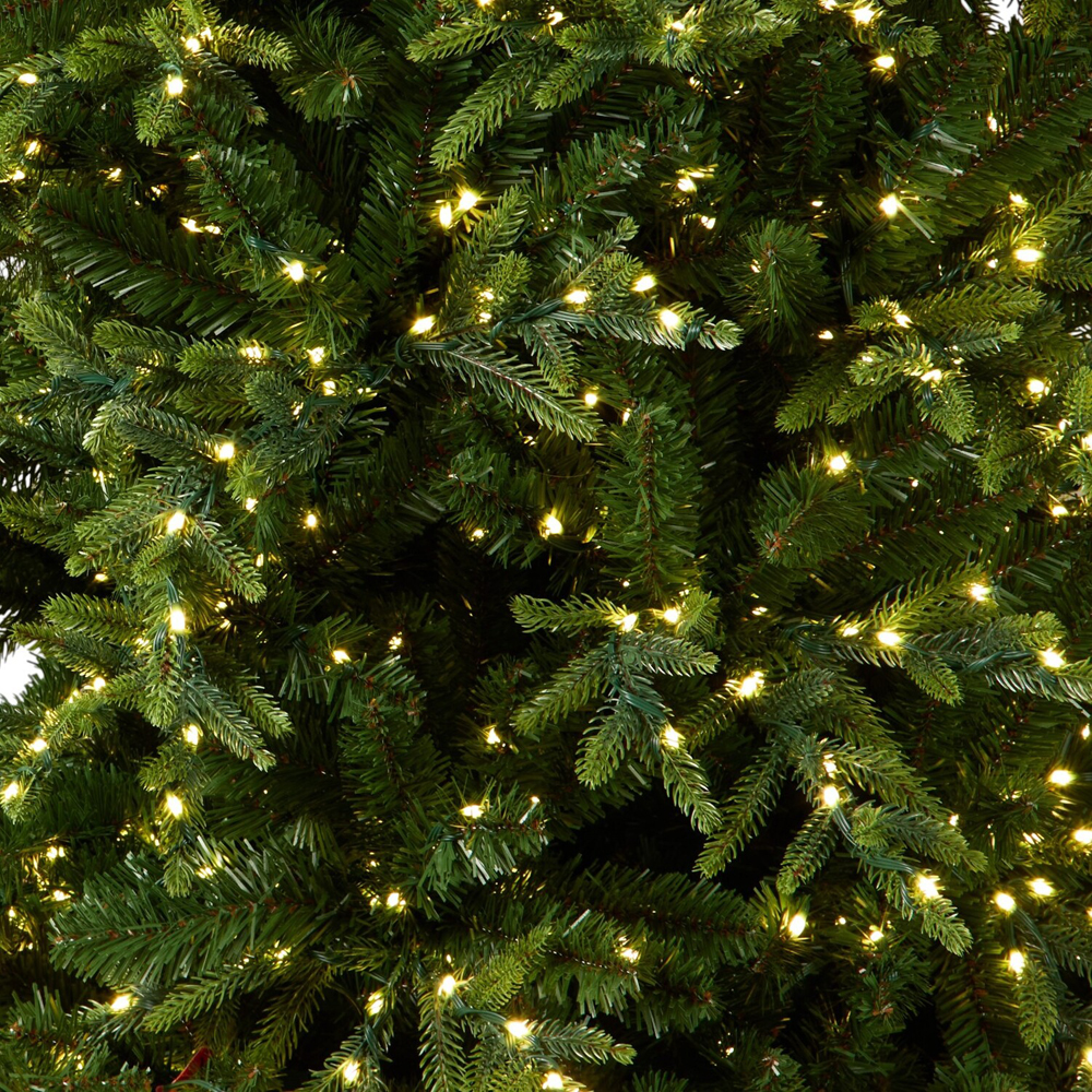 7ft Pre-Lit Opulent Artificial Fir Tree Green Image 6