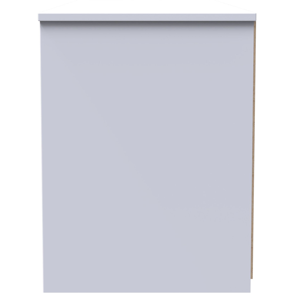 Crowndale Las Vegas 4 Drawer White Matt Chest of Drawer Ready Assembled Image 4