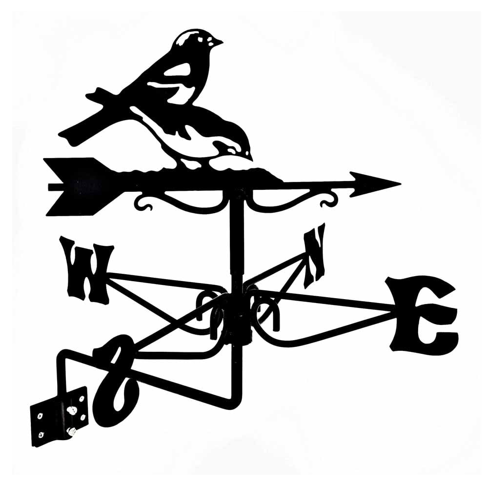 Espira Chaffinches Black Mini Weathervane Image 2