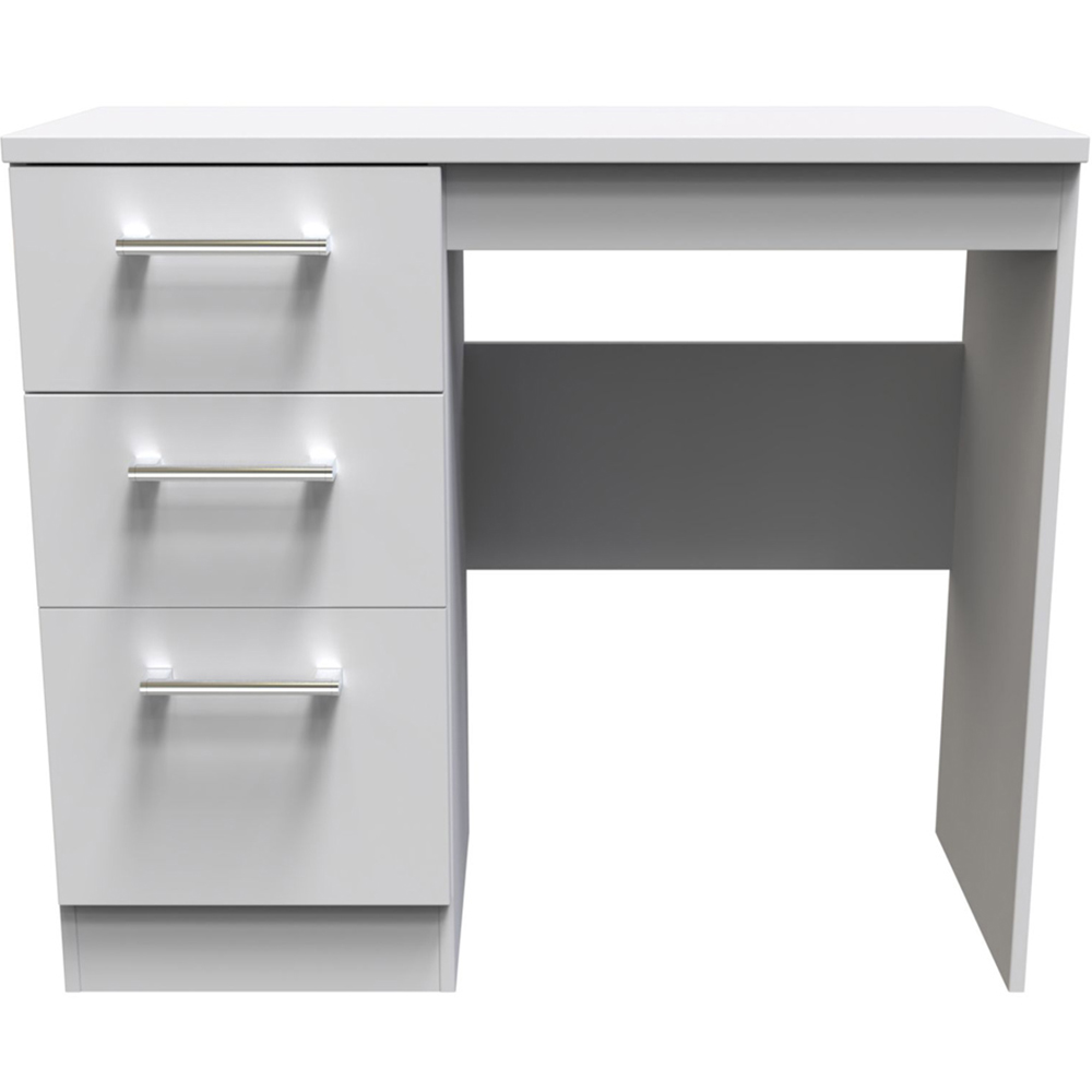 Crowndale Devon 3 Drawer Grey Dressing Table Image 3