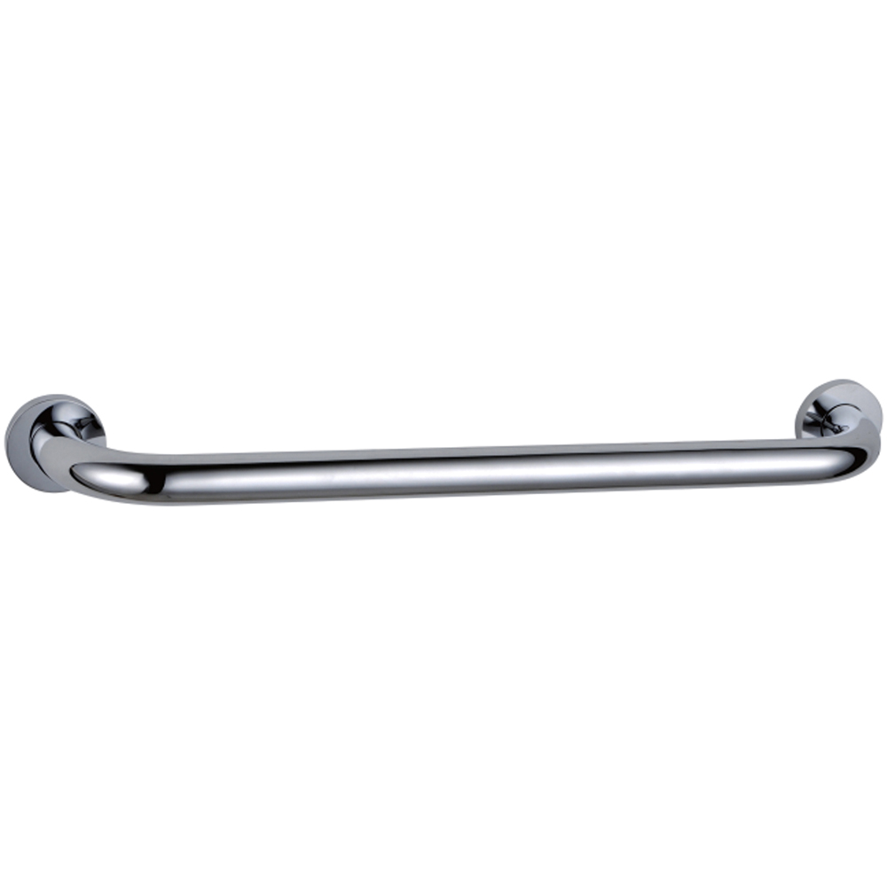 Nes Home Chrome Wall Mounted Straight Grab Bar 400mm Image 2