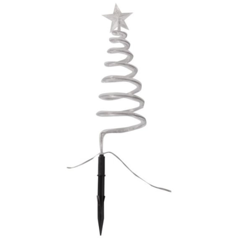 Samuel Alexander 4 Piece Cool White LED Spiral Tree Path Christmas Light Set Image 3