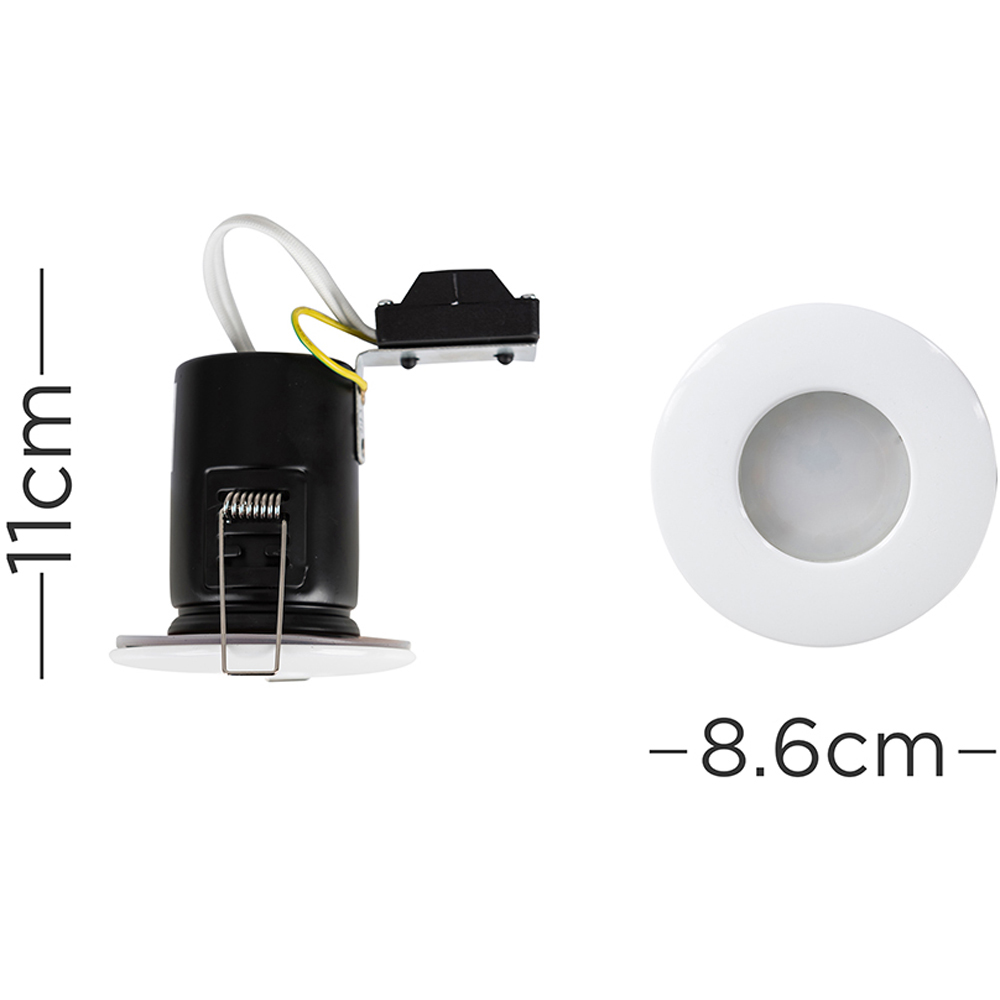 ValueLights White Cool White LED Ceiling Downlight 6 Pack Image 5