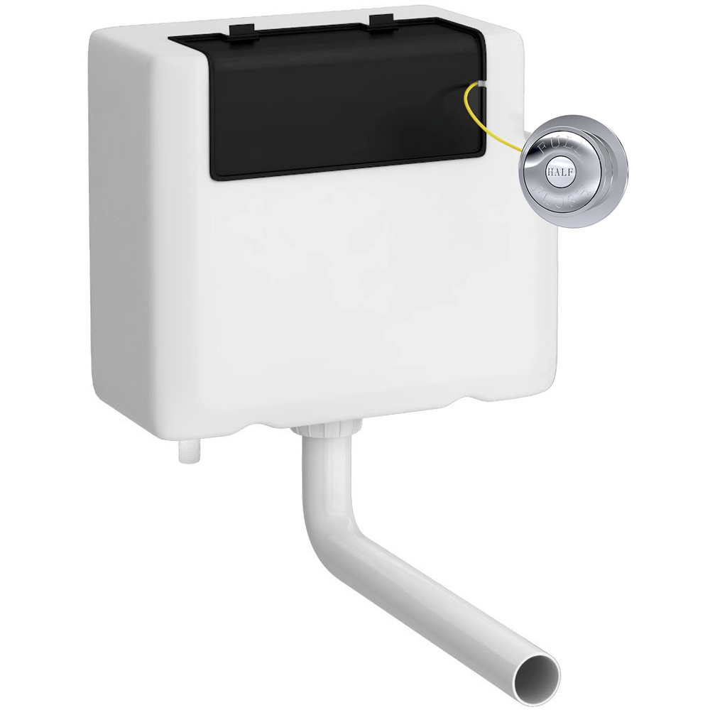 nuie Universal Access Cistern with Chrome Flush Plate Image 1