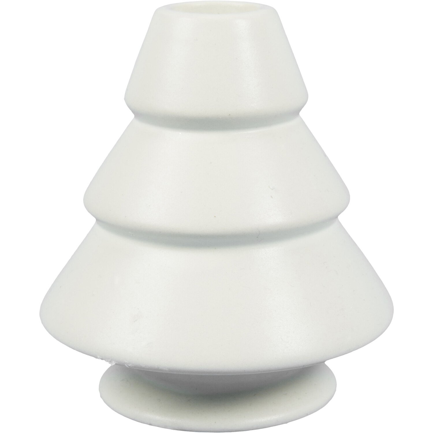 Green or Cream Tree Taper Candle Holder Image 4
